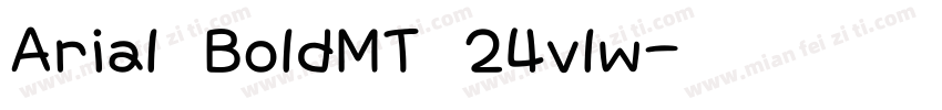Arial BoldMT 24vlw字体转换